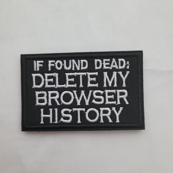 Tactical Embroidered Patch Delete History - Picture 1 of 1